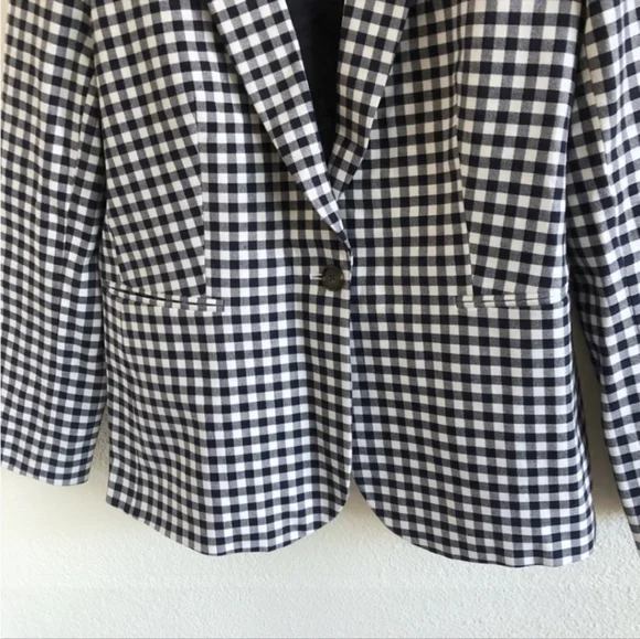 J. Crew Parke blazer in gingham bi-stretch cotton blend - Picture 6 of 9